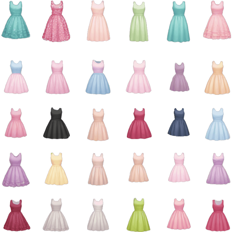 Girly dresses  emoji