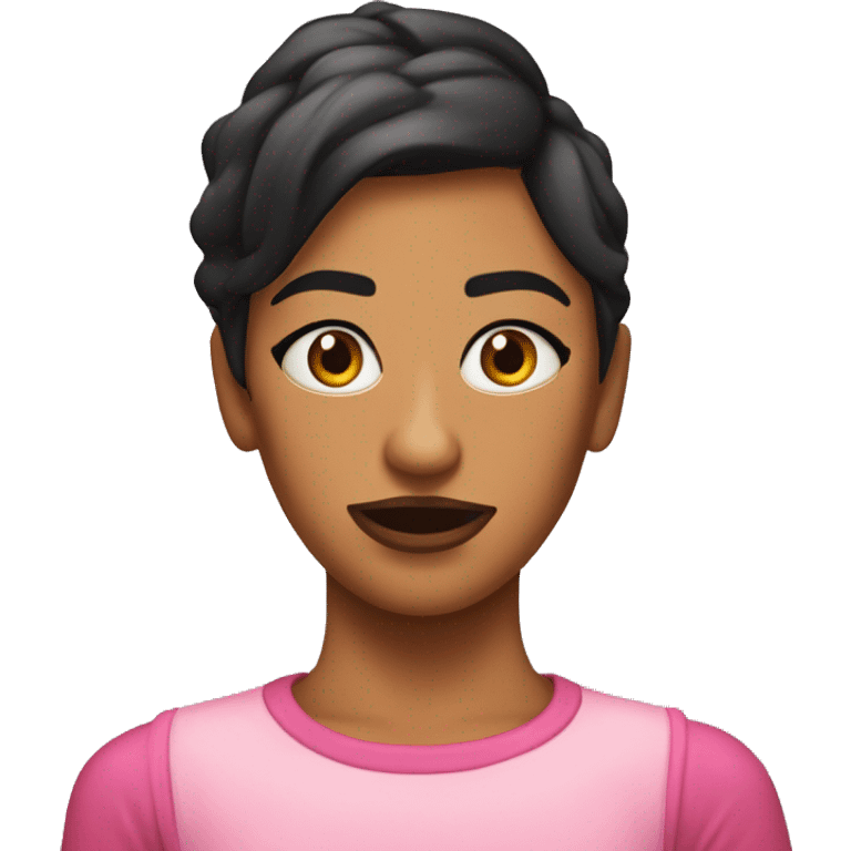 Chica maquillándose emoji