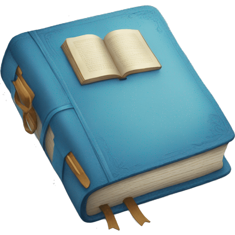 blue bible emoji