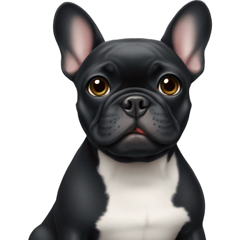 black french bulldog emoji