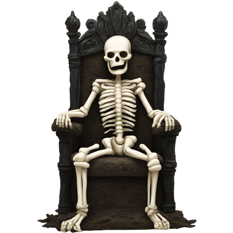 Me on a throne made of bones emoji