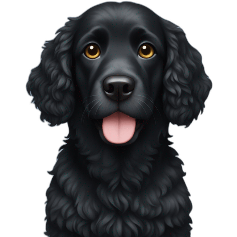 Black Water dog emoji