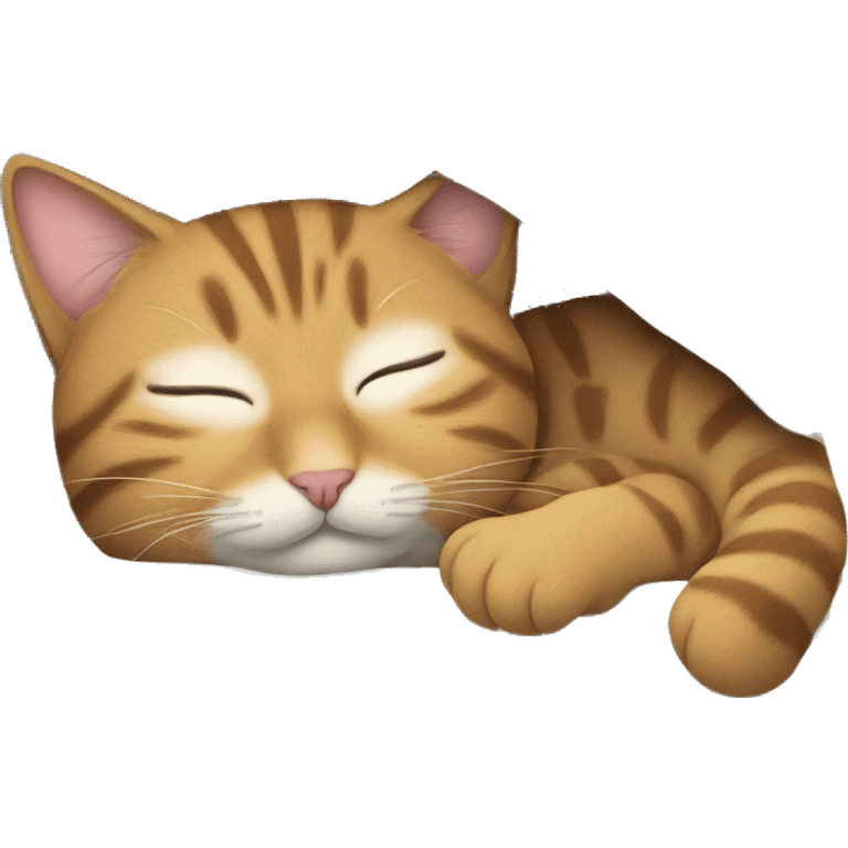 tabby cat sleeping emoji