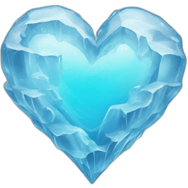 Ice heart emoji