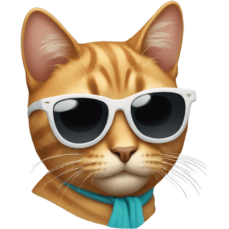 Cat with sunglasses emoji