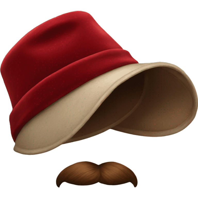 Vintage Velvet red hat emoji