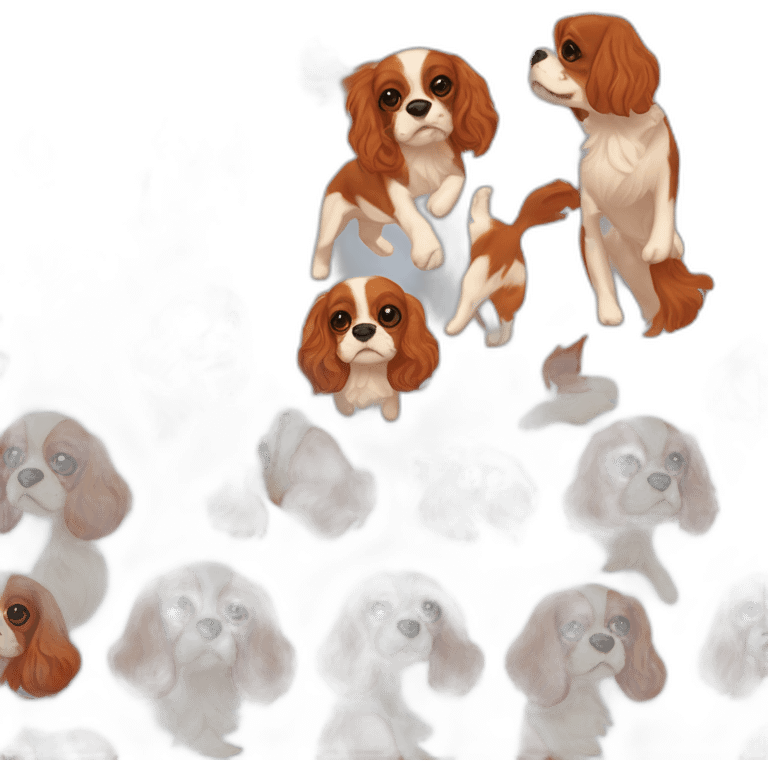 ruby cavalier king Charles spaniel emoji