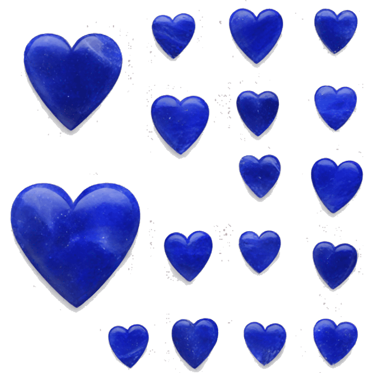 Lapis lazuli heart emoji