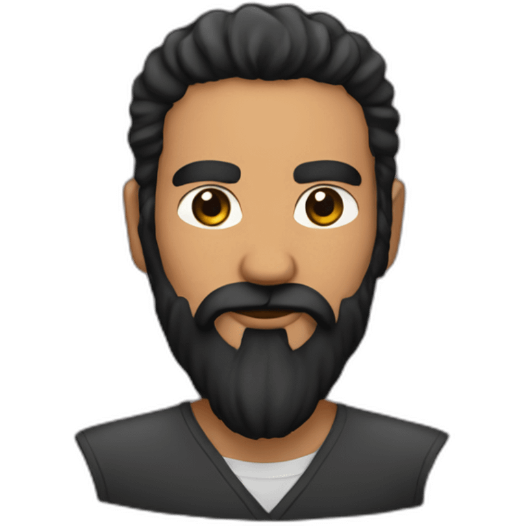 shamil' with black beard emoji