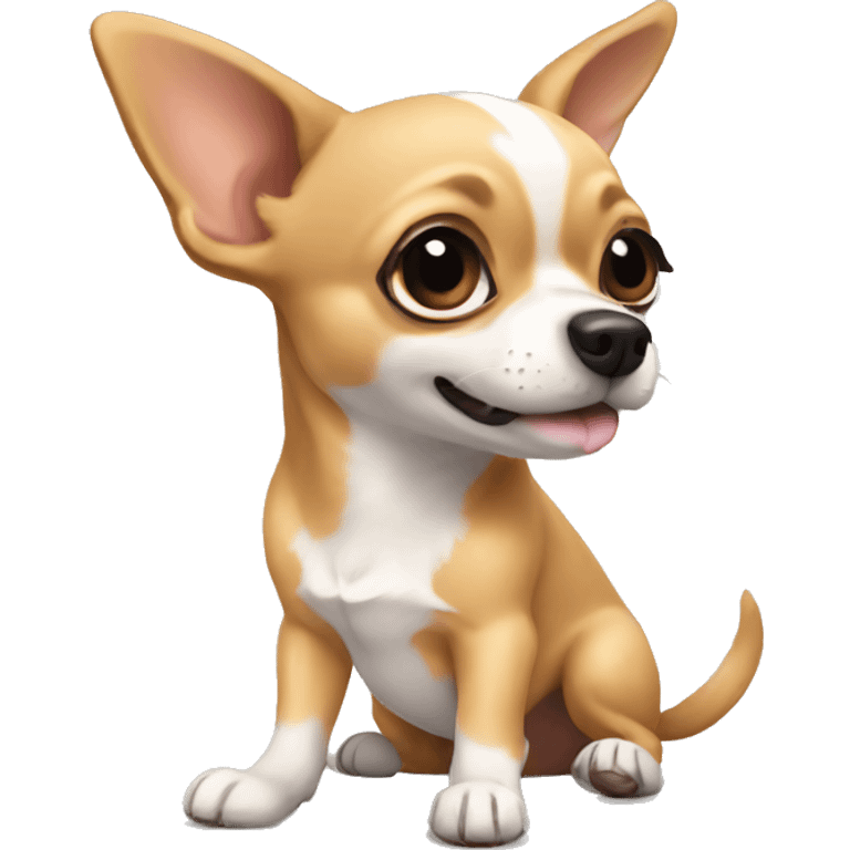 Chihuahua playing with other dog  emoji