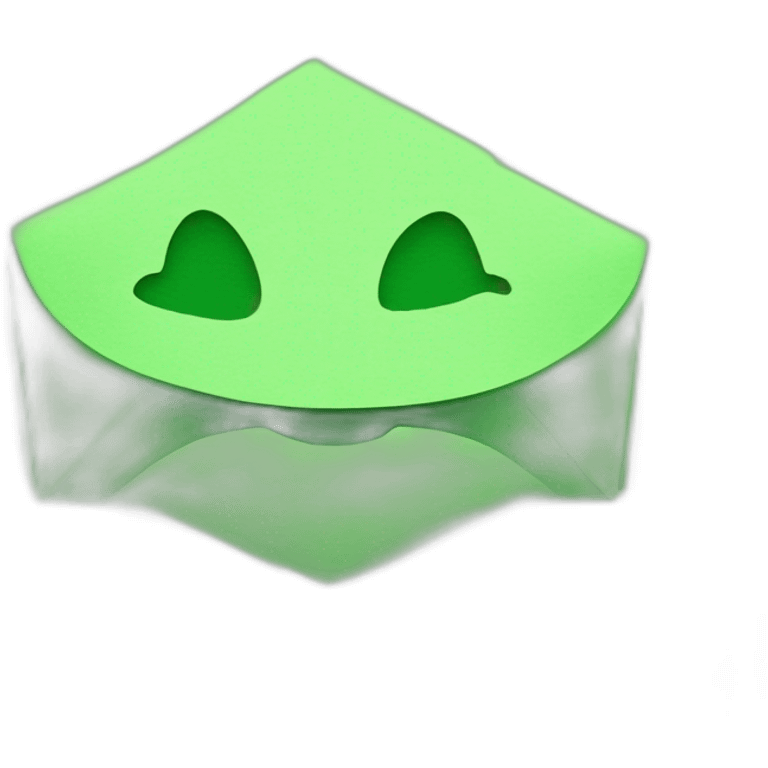 green paper emoji