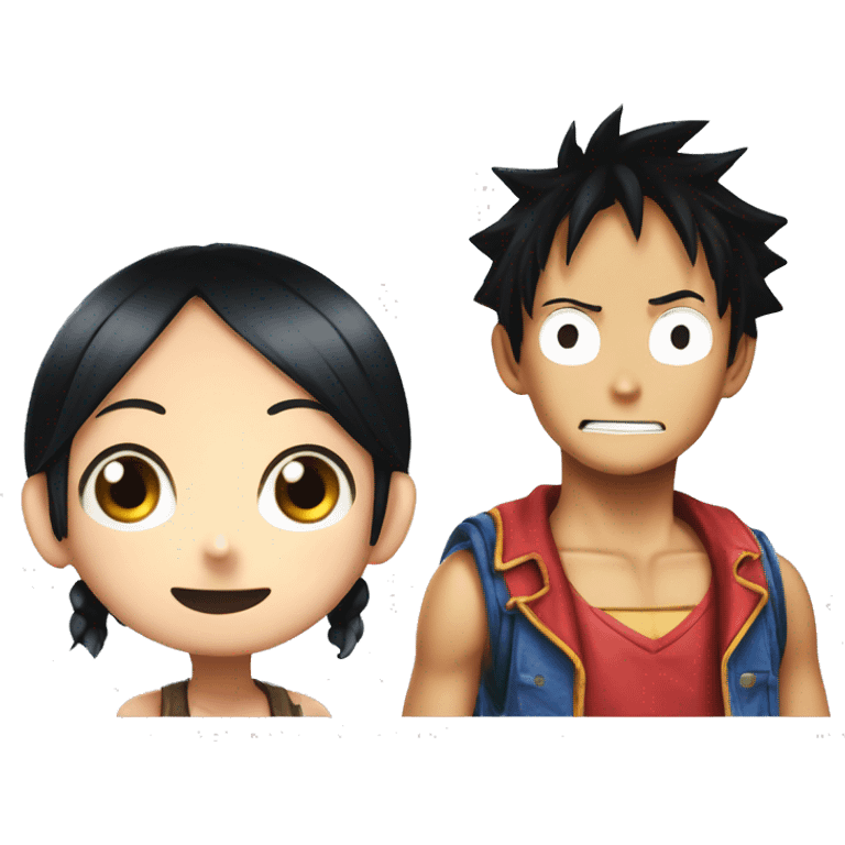 Luffy Y Nico Robin emoji