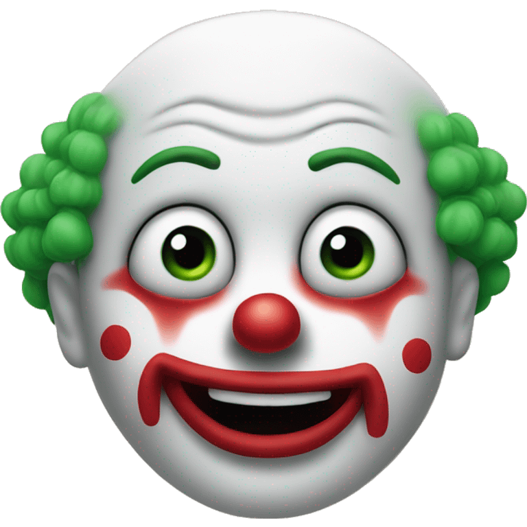 Upside down clown face emoji  emoji