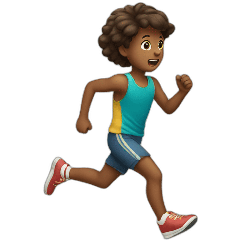 Child running away emoji