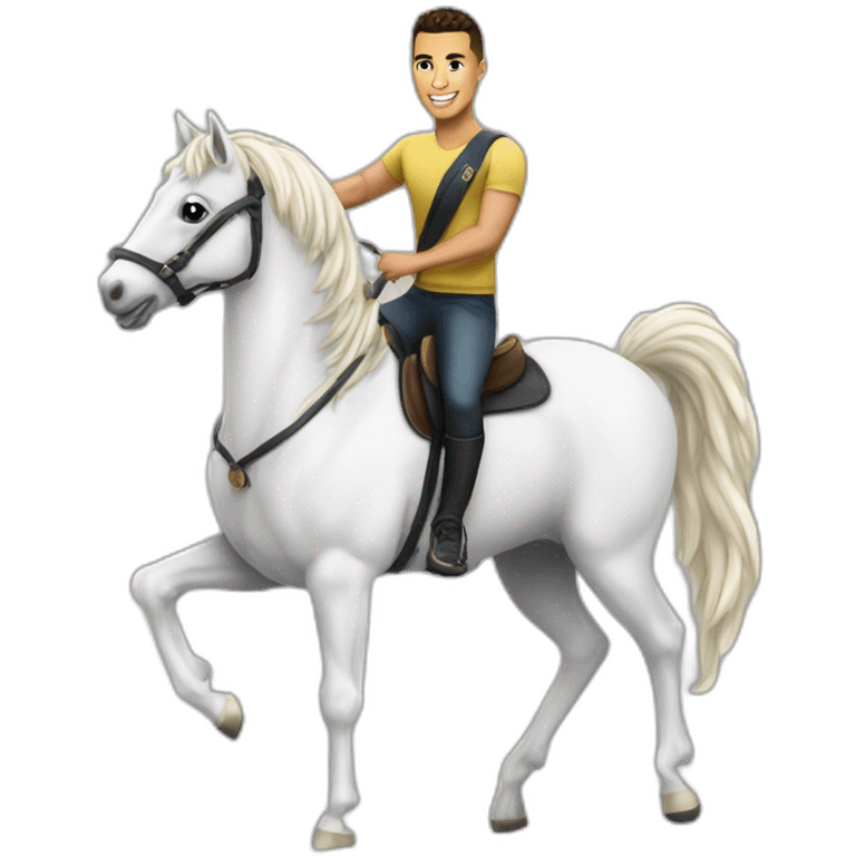 ronaldo sur une licorne  emoji