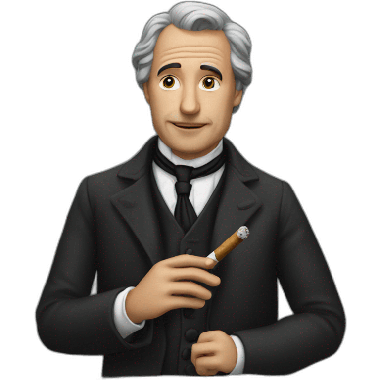 Éric zemour avec un cigare emoji