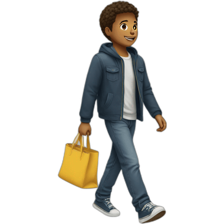 a boy walk emoji