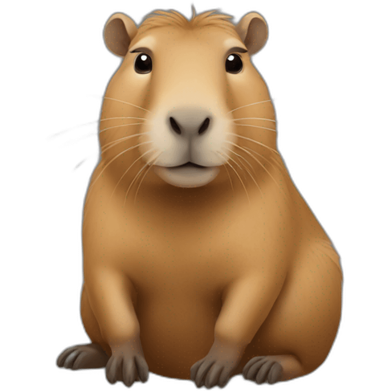 sitting Capybara emoji