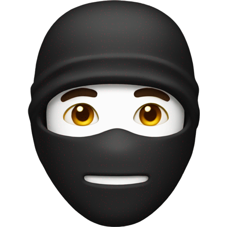 man with ski mask  emoji