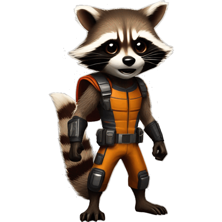 Rocket Raccoon from Marvel Rivals but made it less "cartoon" emoji