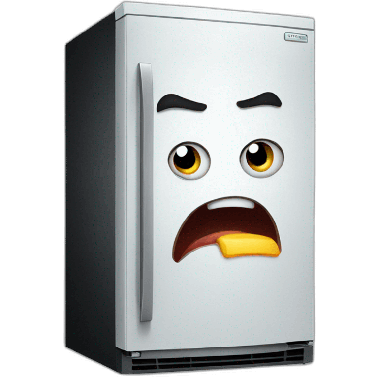 Angry refrigerator emoji