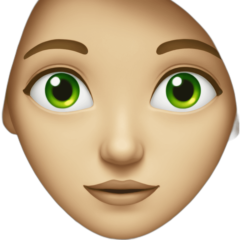 A person with green eyes  emoji