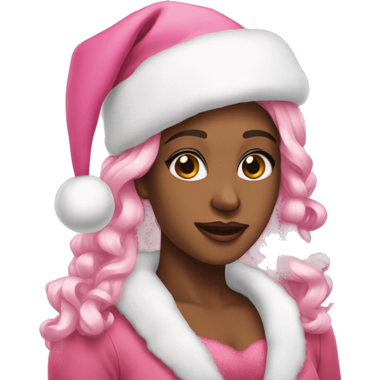 Pink Christmas🎀❄️ emoji