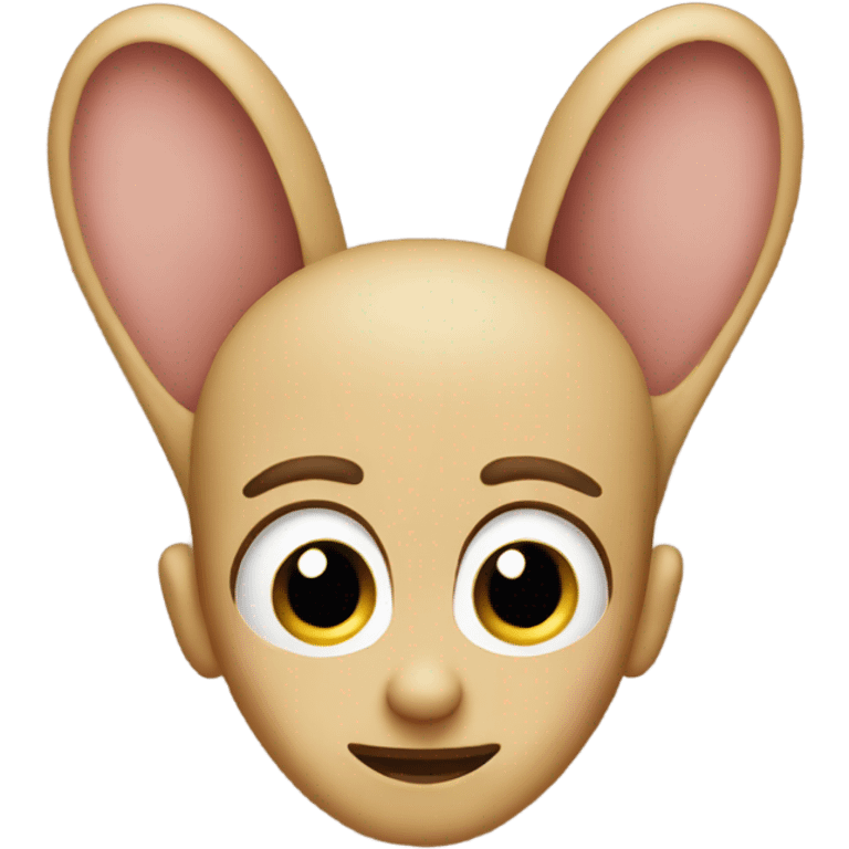 freaky face big ears emoji