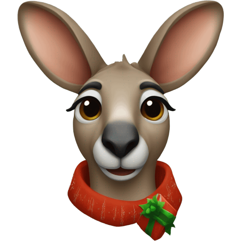 Kangaroo Christmas  emoji