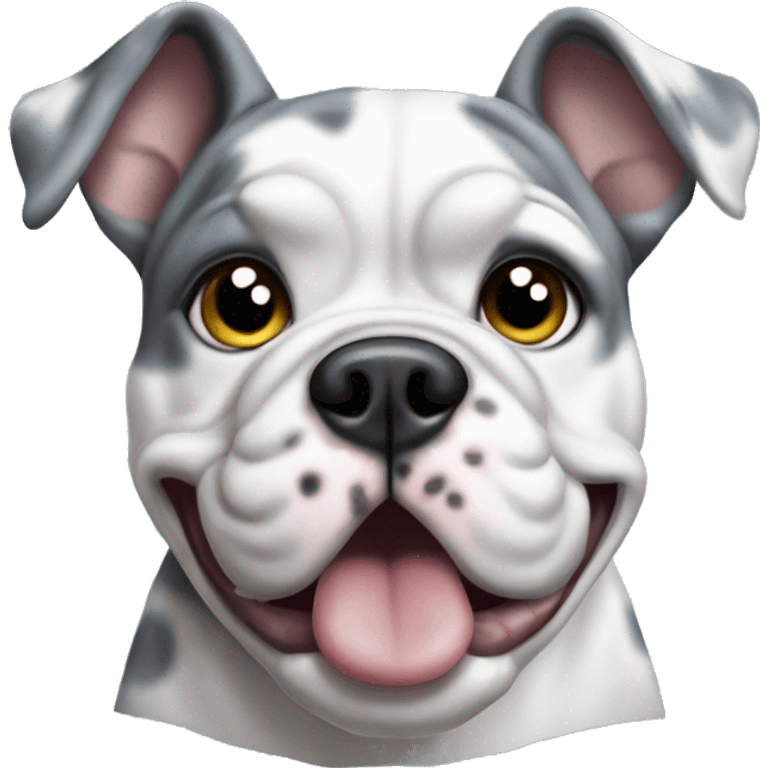 Blue Merle bulldog emoji