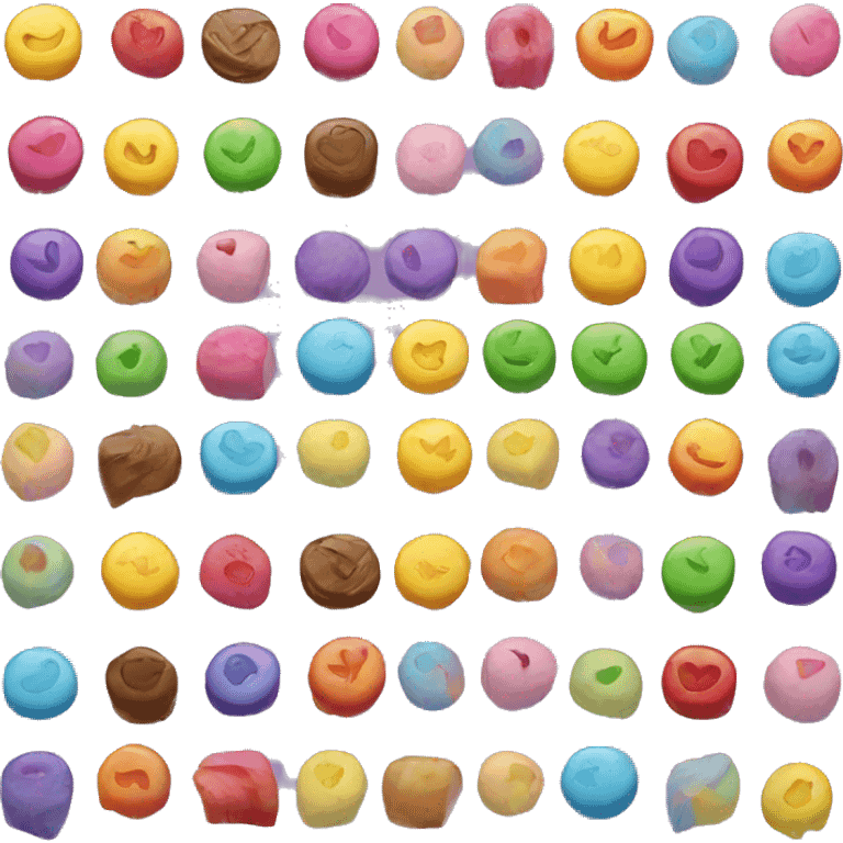 Rainbow sweets emoji