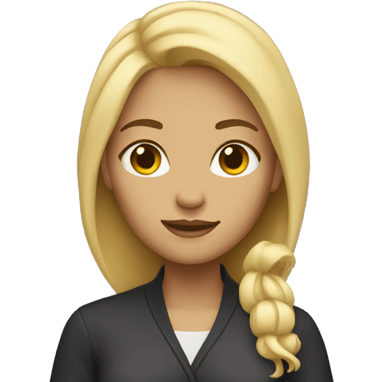 Woman with blonde hair emoji