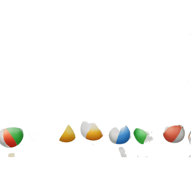 beach ball multi color emoji