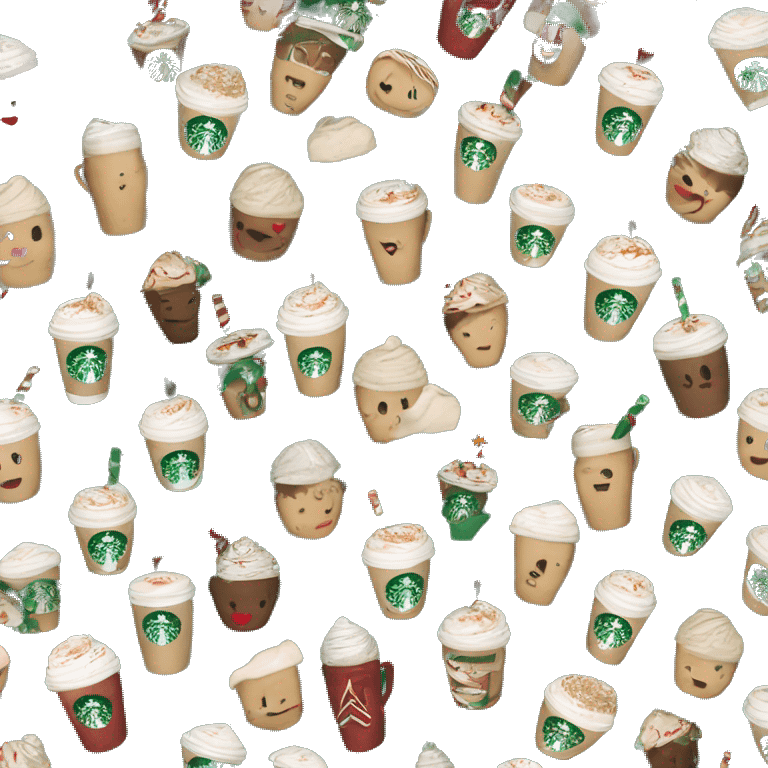 Aesthetic Christmas Starbucks ￼ emoji