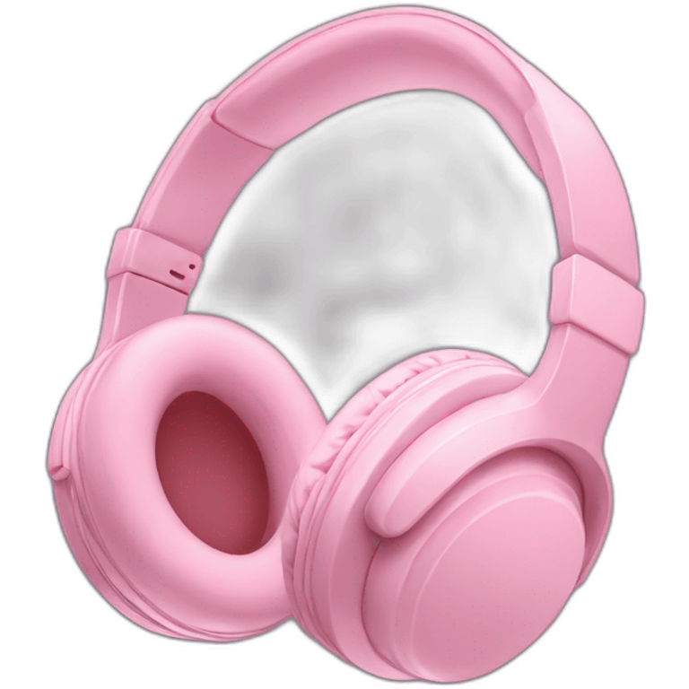 soft pink headphones  emoji