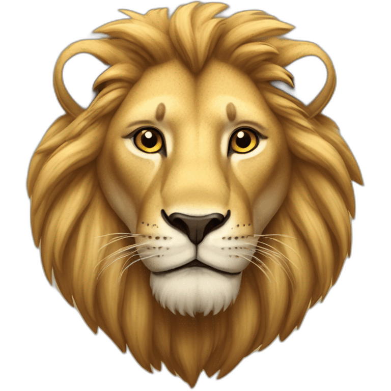 Lion dans la savane emoji