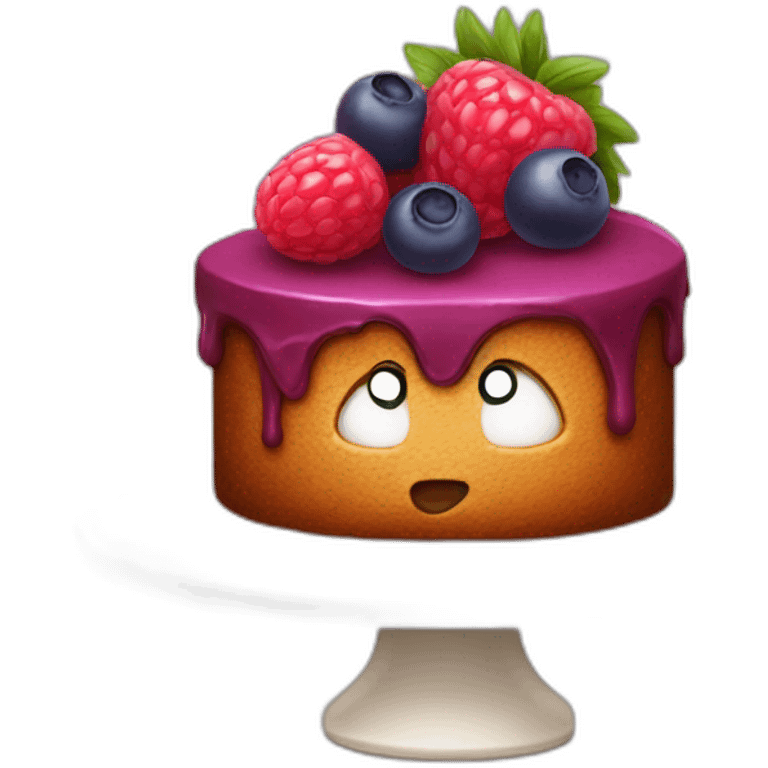 Cake berry emoji