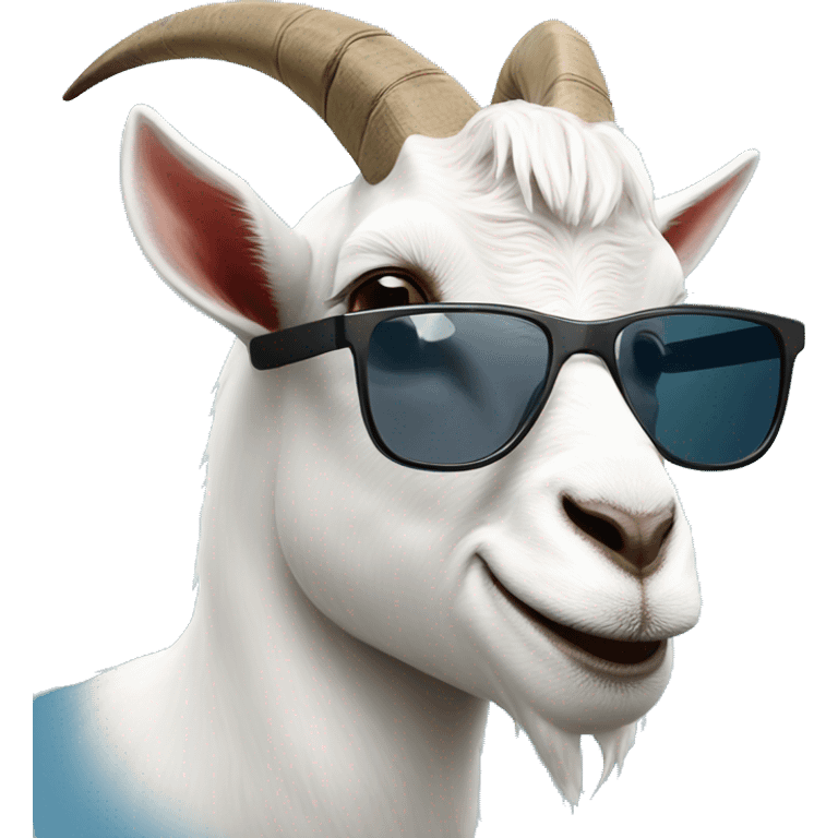 goat with sunglasse emoji