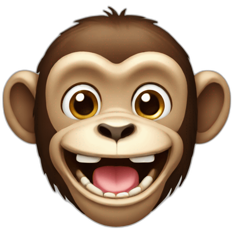 Happy monkey emoji