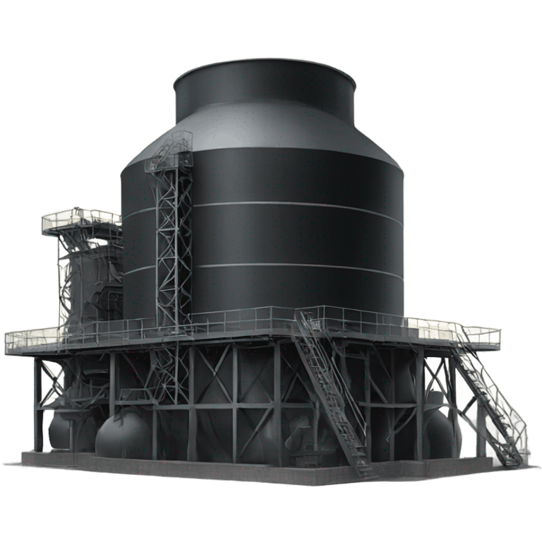 Black coal reactor emoji