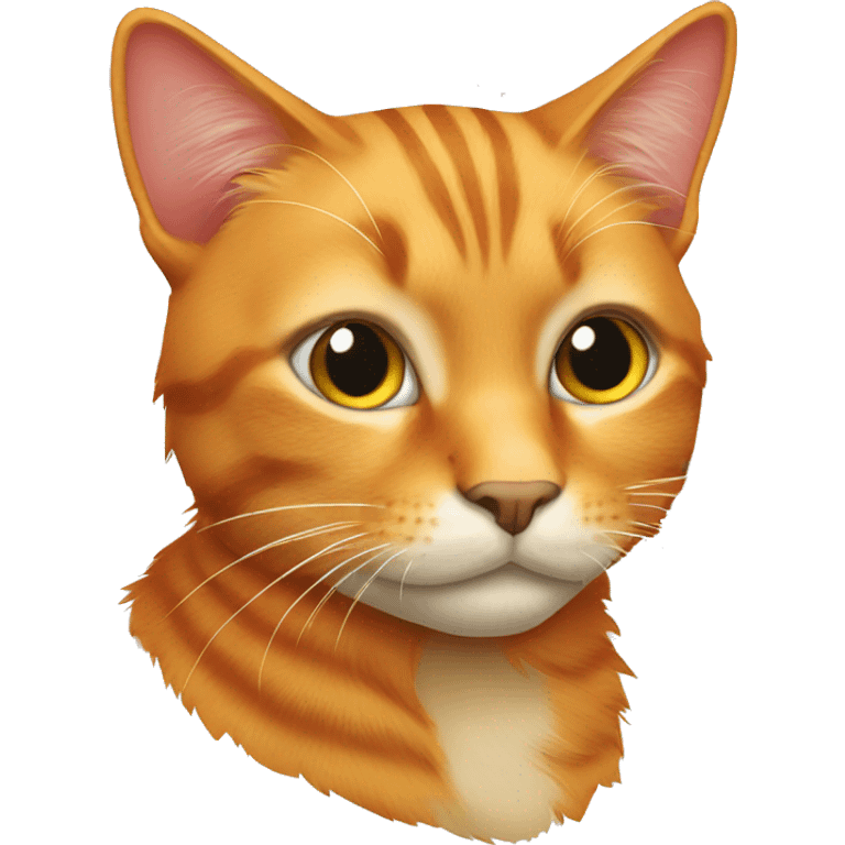 furry orange tabby cat emoji