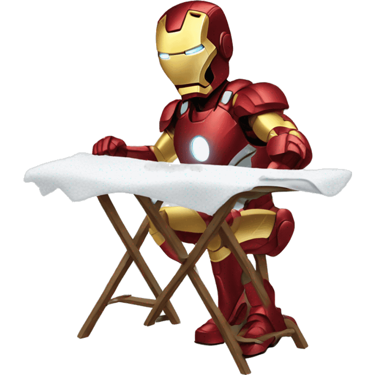 ironman ironing clothes emoji