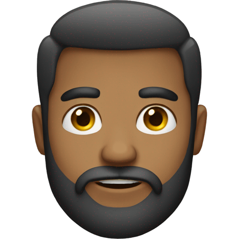 cara con barba emoji