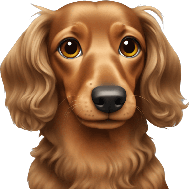 Longhair dachshund curly  emoji