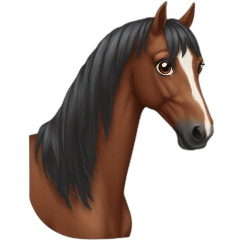 Bay horse emoji