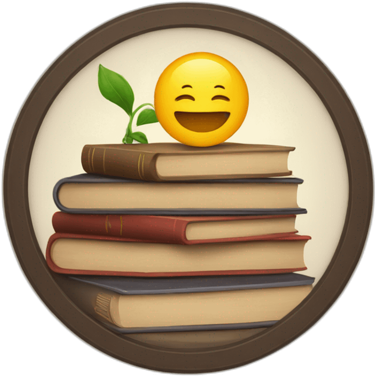 circle and books emoji