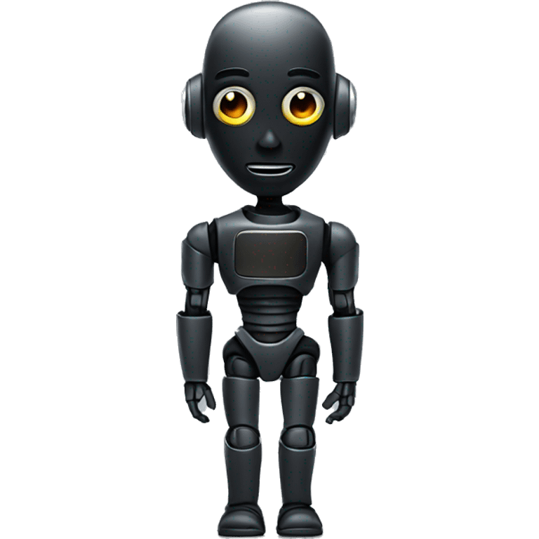 Black robot emoji