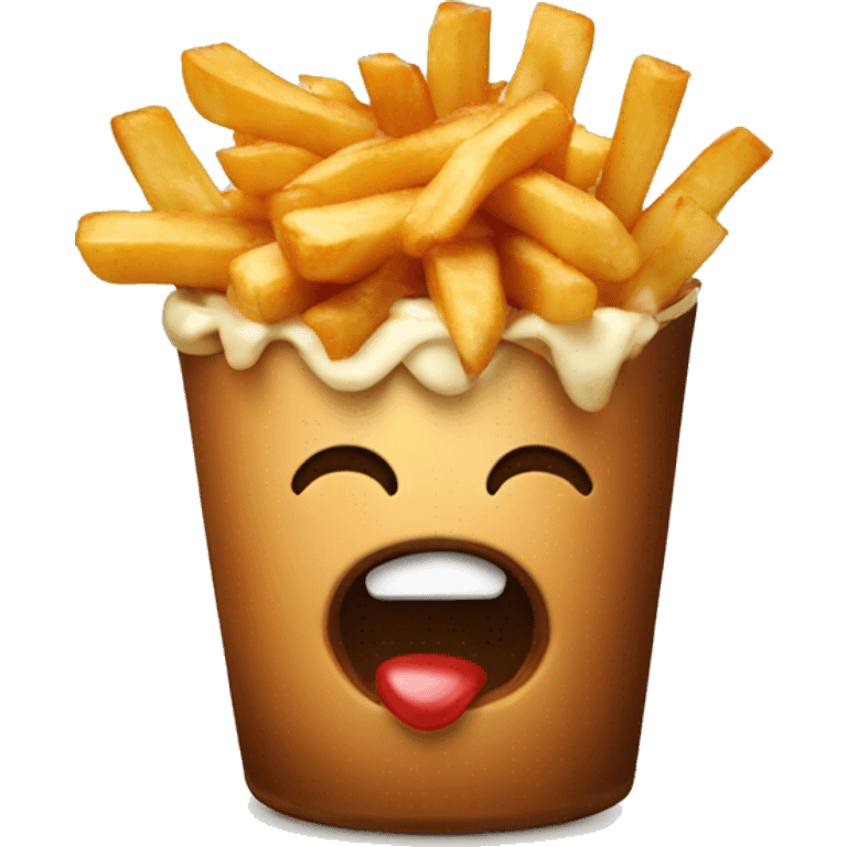 Poutine eat a poutine emoji