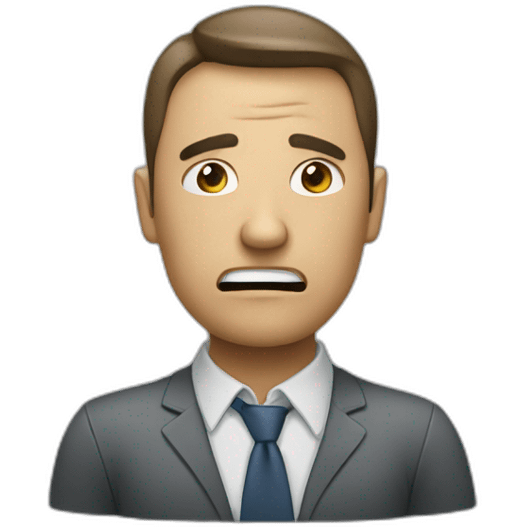 Stressed out IT manager emoji