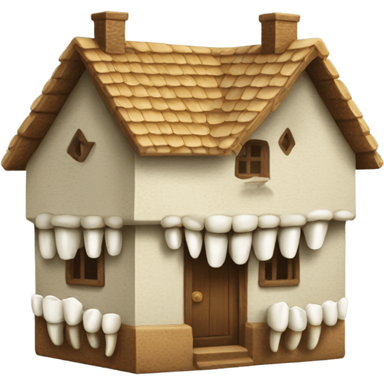 House made from teeth emoji